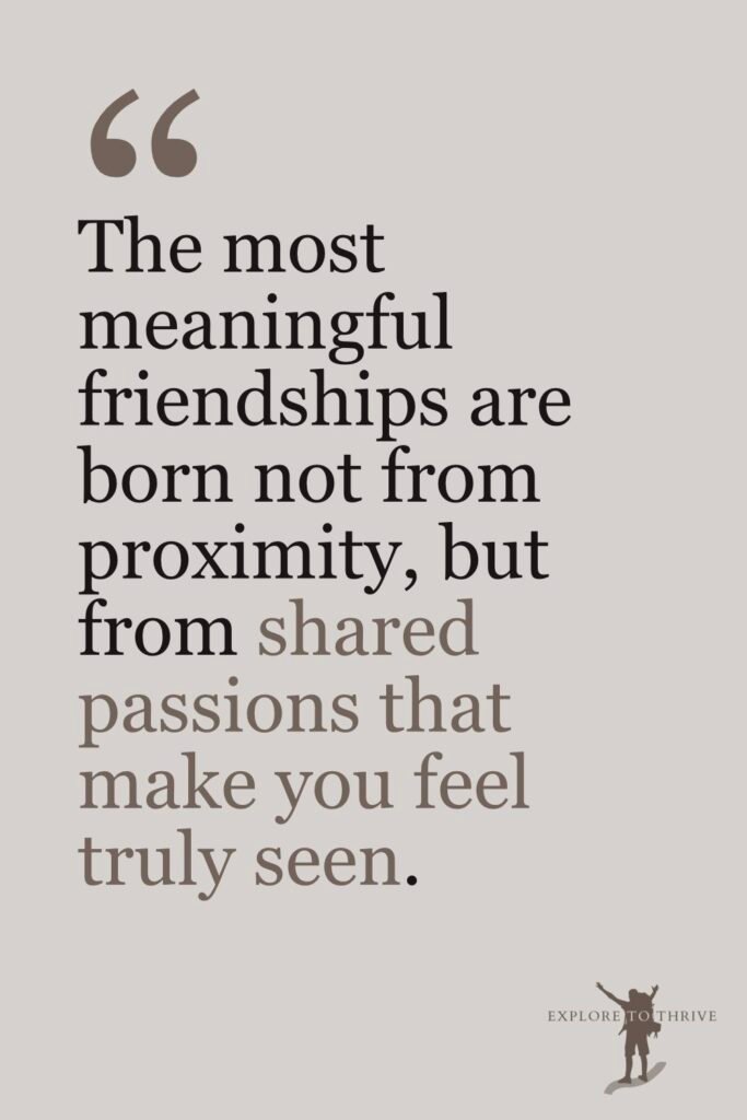 10 Real Reasons I Left My Corporate Job for Blogging 9 Blog Post Quotes #8 The most meaningful friendships are born not from proximity, but from shared passions that make you feel truly seen.