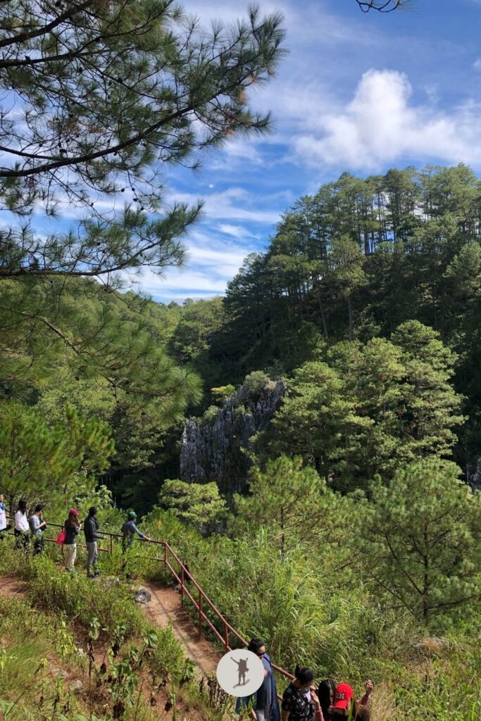 Echo valley, one part of the hiking trail to the Hanging Coffins of Sagada, Philippines
