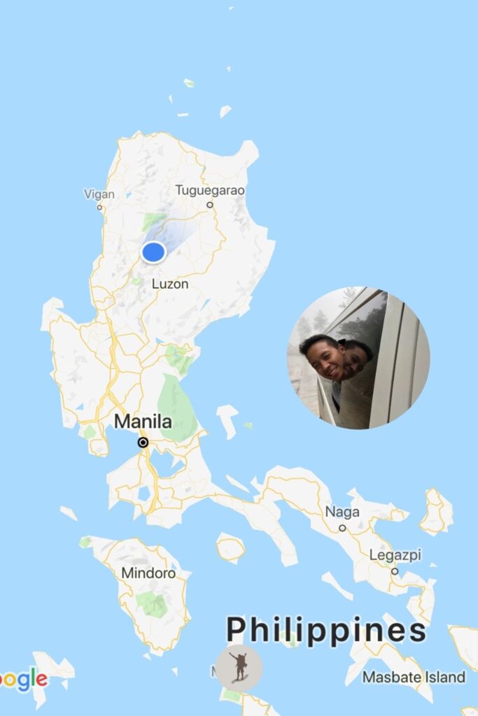 Google Maps — Sagada's location in the Philippines