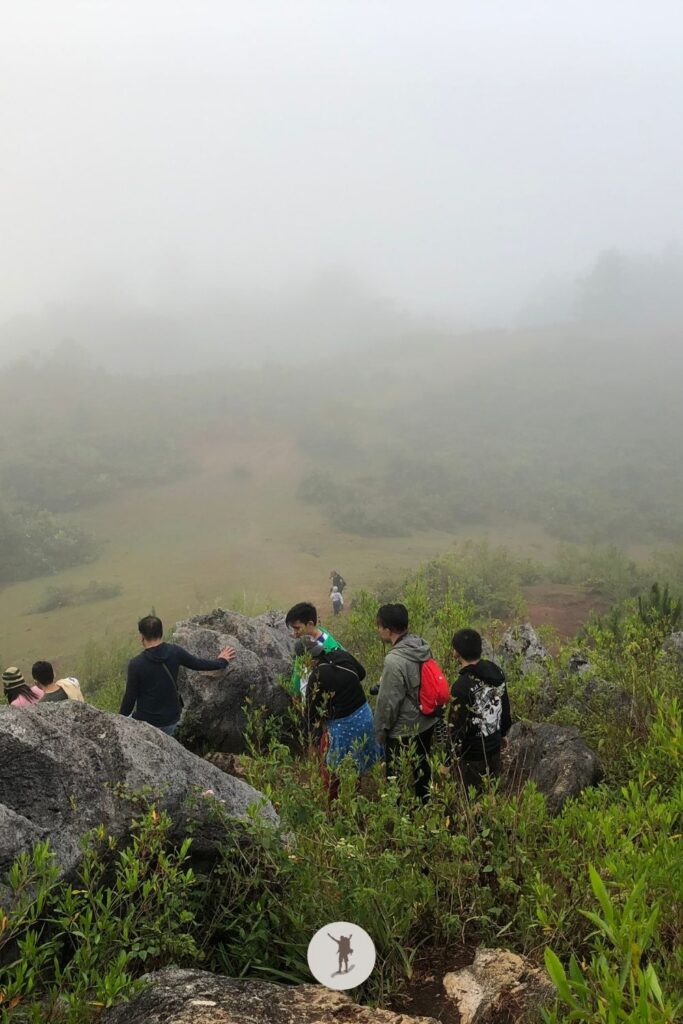 I can imagine the stunning view here if there were no clouds along the trail to Blue Soil from the Marlboro Hills viewpoint in Sagada, Philippines