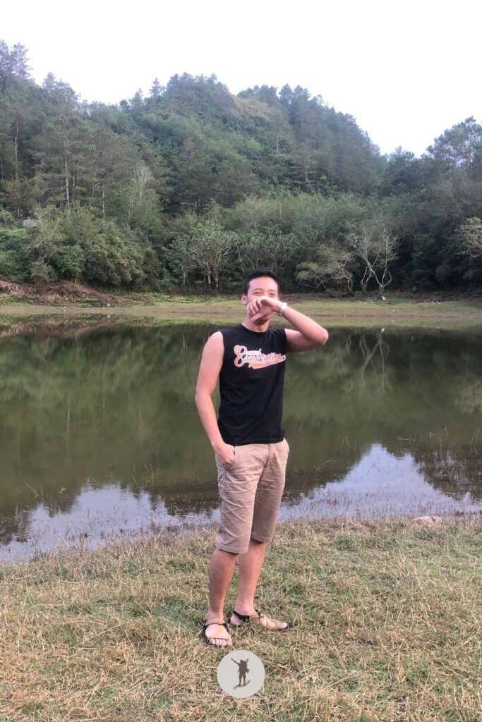 Just laughing off the disappointments at Lake Danum, Sagada, Philippines