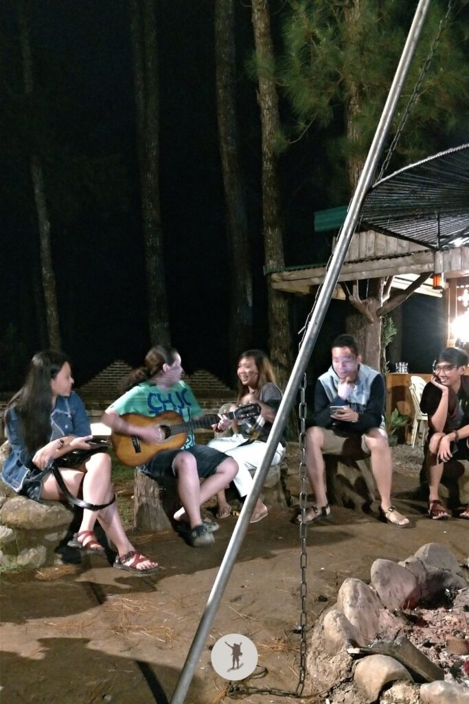 Kheyren's guitar skills and humor are phenomenal — hahaha — here at Sagada Cellar Door in Sagada, Philippines