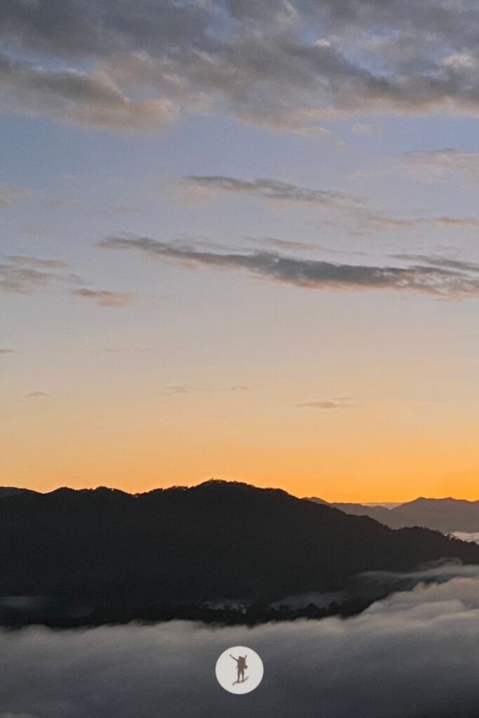 Left view, Sea of clouds in Sagada, Philippines