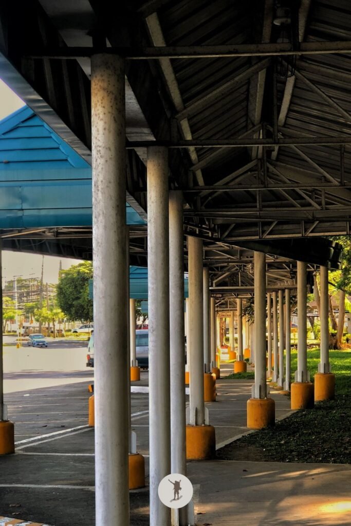7 Actions I Took to Manage Stress in the Corporate World 6 The covered pathway to our start up office where I walk and listen to podcasts