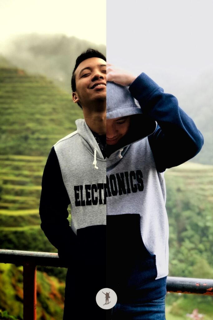 Vanity shot at Banaue Rice Terraces near Sagada, Philippines