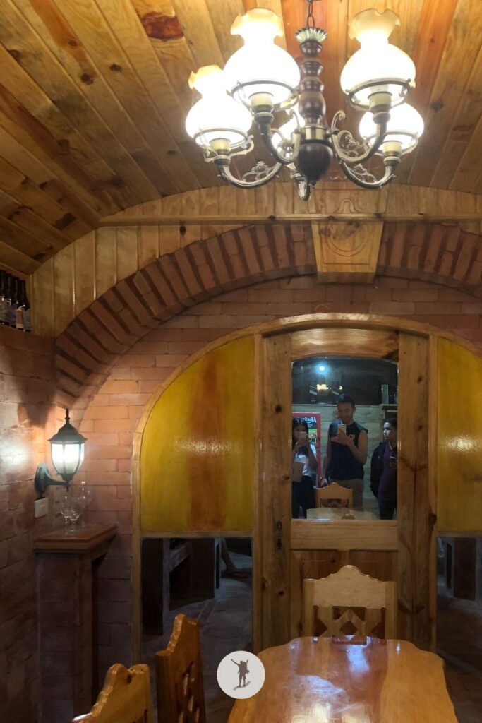 View inside the cellar of Sagada Cellar Door in Sagada, Philippines