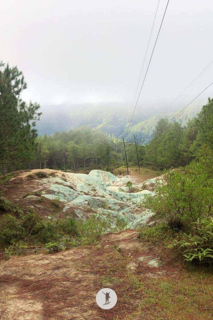 View of the Blue Soil from the small cliff, Sagada, Philippines