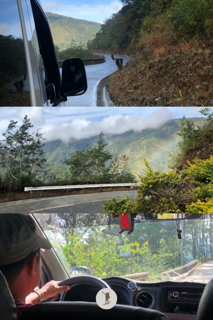 Views from the windows of the shuttle, on the way to Sagada, Philippines