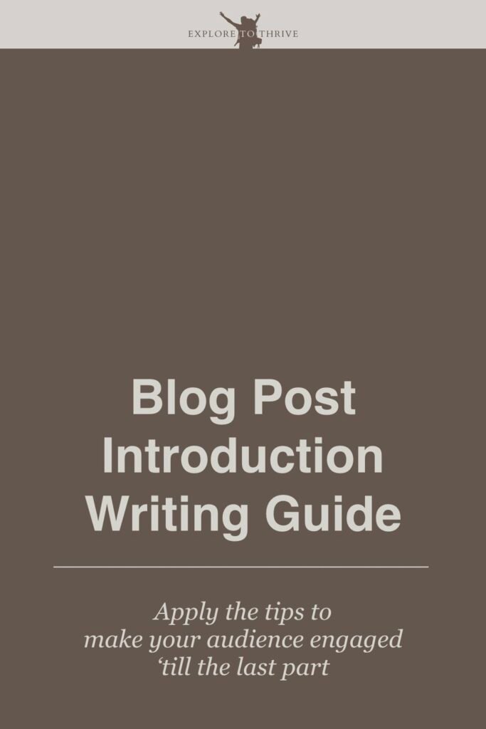 Tips for Creating Blog Post Intros That Hook Your Readers 7 Blog Post Introduction Writing Guide Apply the tips to make your audience engaged 'till the last part — Pinterest Pin