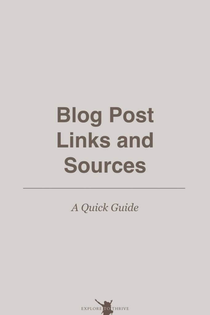 Linking Sources for Your Blog Post: Tips and Best Practices 7 Blog Post Links and Sources A Quick Guide — Pinterest Pin