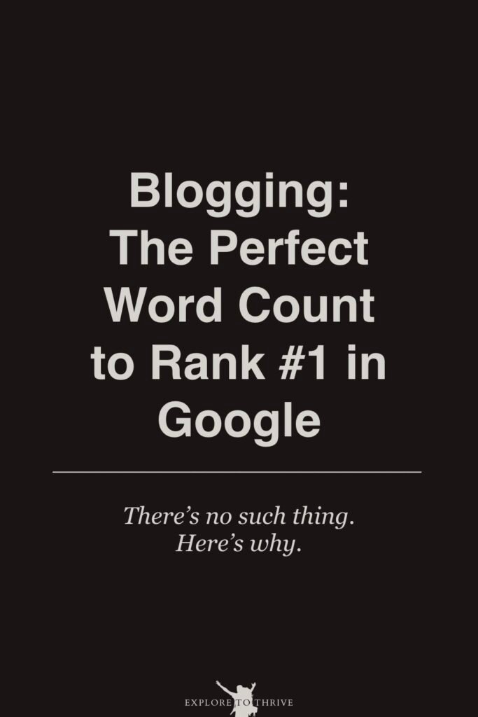 Tips for the Perfect Blog Post Length Your Readers Want 10 Blogging: The Perfect Word Count to Rank #1 in Google There's no such thing. Here's why. — Pinterest Pin
