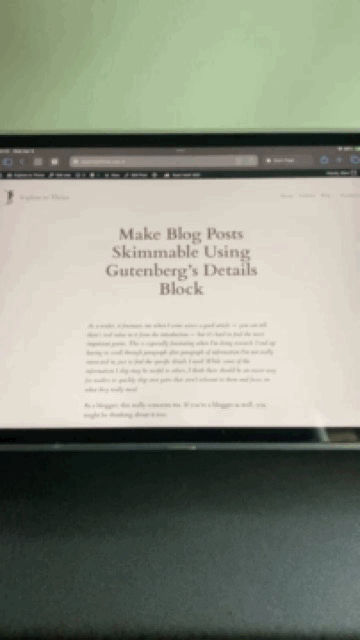 Blog Post Layout and Design Feature Ideas for Gutenberg 9 Preview of Make Blog Posts Skimmable Using Gutenberg’s Details Block