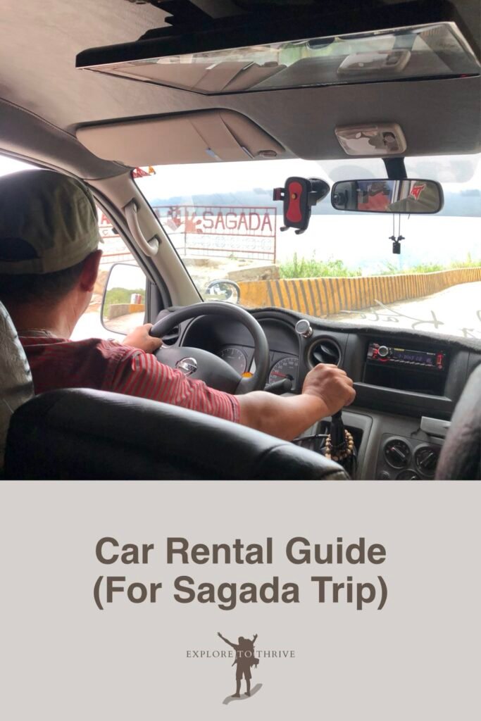 Guide to Renting a Vehicle for Your Sagada Group Travel 4 Car Rental Guide (For Sagada Trip) — Pinterest Pin