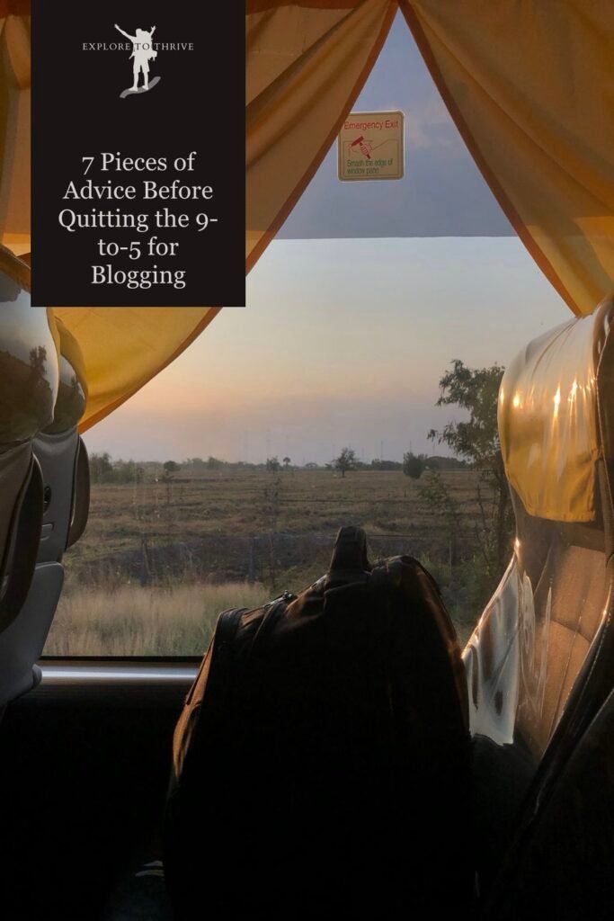 Featured Image for 7 Pieces of Advice Before Quitting the 9-to-5 for Blogging
