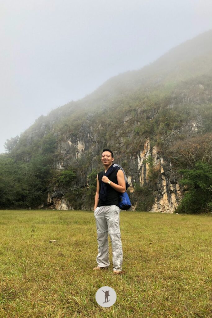 Me and my waterproof bag in Sagada, Philippines