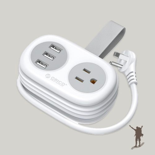 Packing List — Chargers and Gadgets for Group Travelers 1 Recommended — Group Travel Gadgets & Chargers Packing List — ORICO Portable Extension Cord