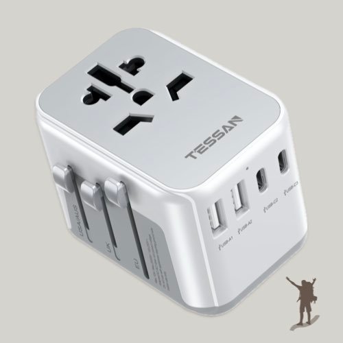 Packing List — Chargers and Gadgets for Group Travelers 2 Recommended — Group Travel Gadgets & Chargers Packing List — TESSAN Universal Travel Adapter