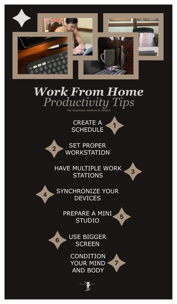 7 Unique Ways to Be More Productive Working From Home Building Your Online Business 2 Infographics — 7 Unique Ways to Be More Productive Working From Home Building Your Online Business