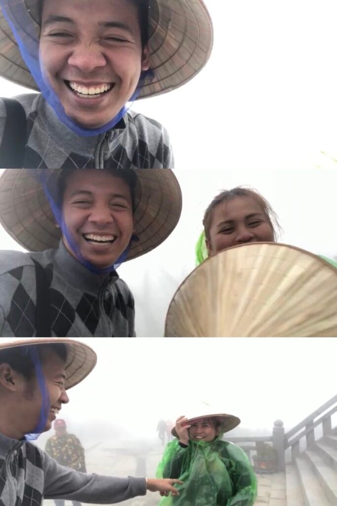 Reality vs Expectation of Visiting Fansipan from Sa Pa: How You Can Avoid Disappointments 15 Eljon and friend amidst the strong icy weather in Fansipan, Sa Pa, Vietnam
