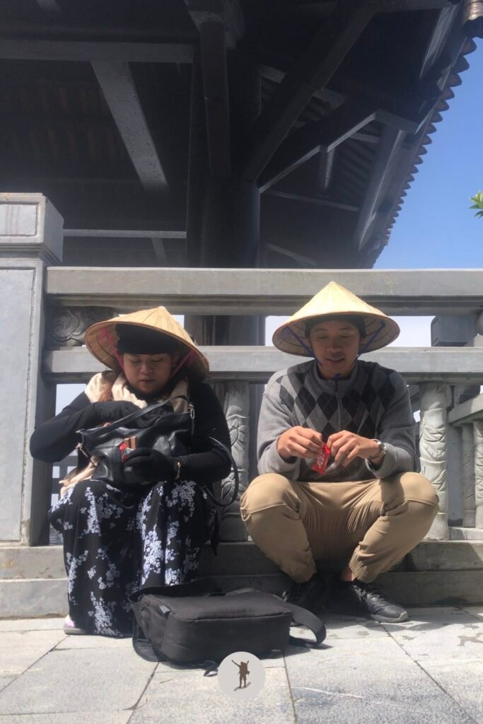 Sa Pa Is Worth Visiting: Essential Tips for the Best Experience Before You Go 2 Me and my friend eating snacks in Fansipan