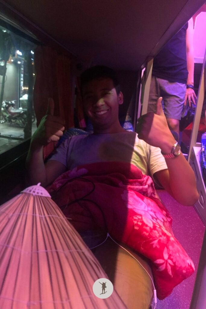 Sa Pa Is Worth Visiting: Essential Tips for the Best Experience Before You Go 13 Me inside the sleeper bus to Sa Pa, Vietnam