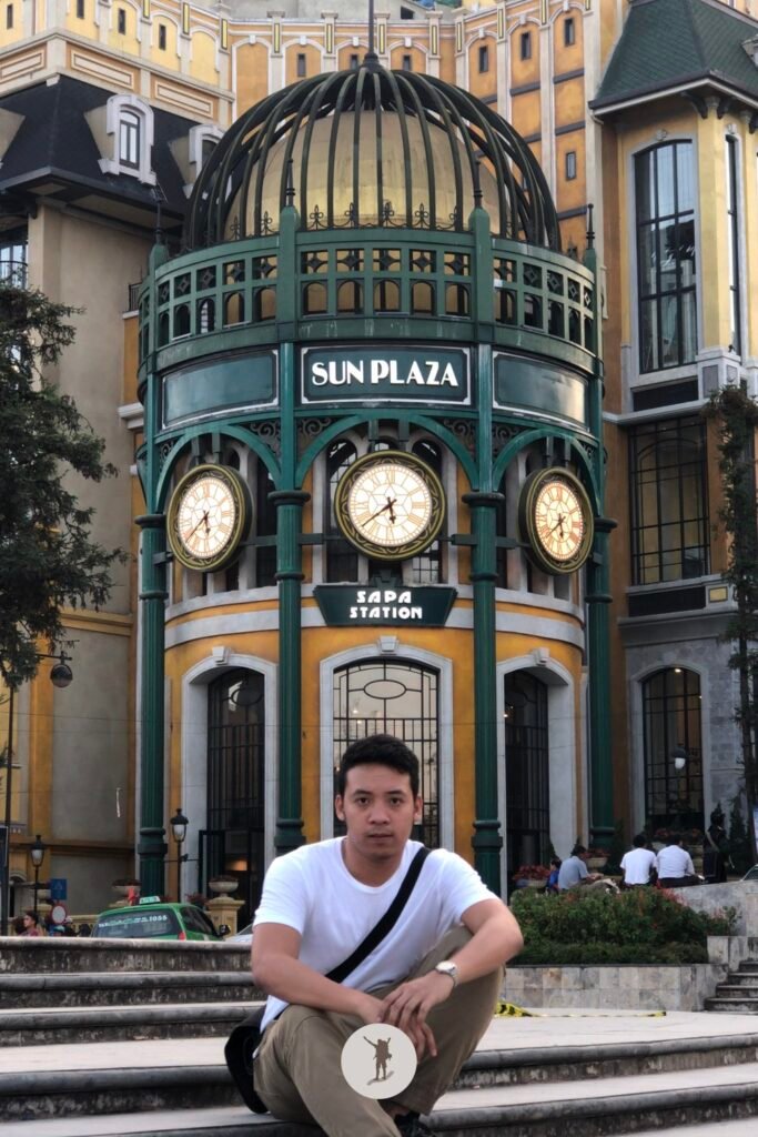 Sa Pa Is Worth Visiting: Essential Tips for the Best Experience Before You Go 4 Me sitting in front of Sun Plaza, Sa Pa, Vietnam