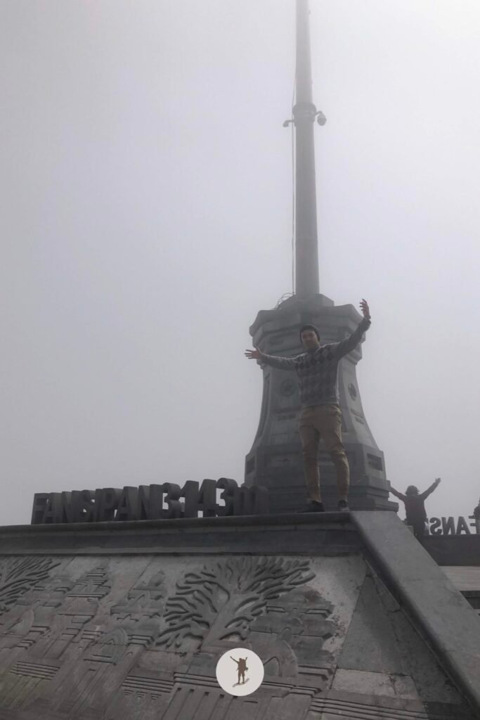 Reality vs Expectation of Visiting Fansipan from Sa Pa: How You Can Avoid Disappointments 20 Me standing at the roof of Indochina, Sa Pa, Vietnam