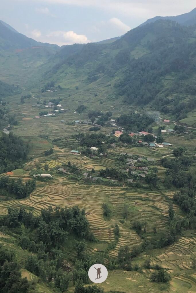 Reality vs Expectation of Visiting Fansipan from Sa Pa: How You Can Avoid Disappointments 9 The view of the Muong Hoa Valley and its rice terraces from Fansipan Cable Car, Sa Pa, Vietnam