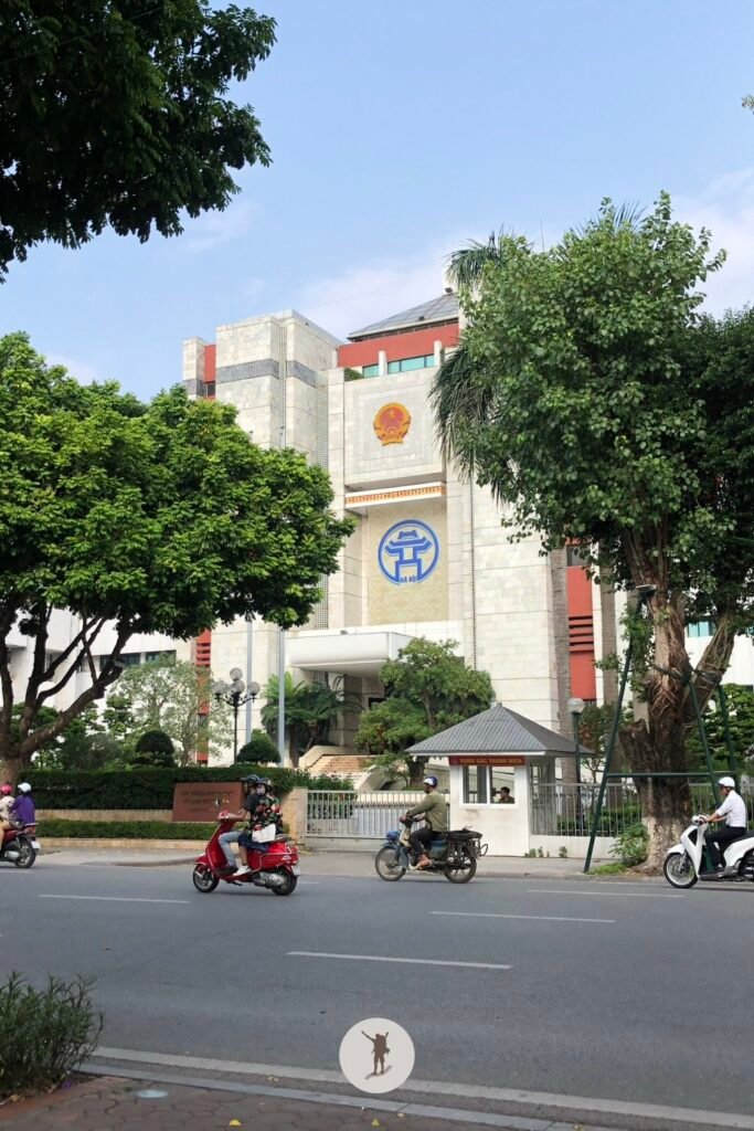 A beautiful building in Hanoi, Vietnam