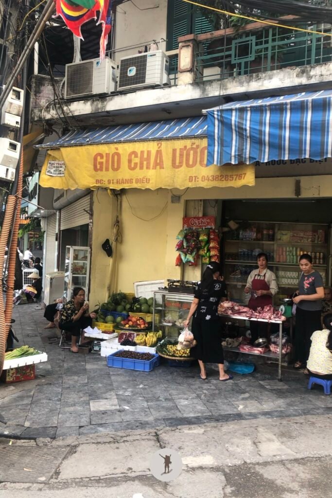 A scene in the streets of Hanoi, Vietnam
