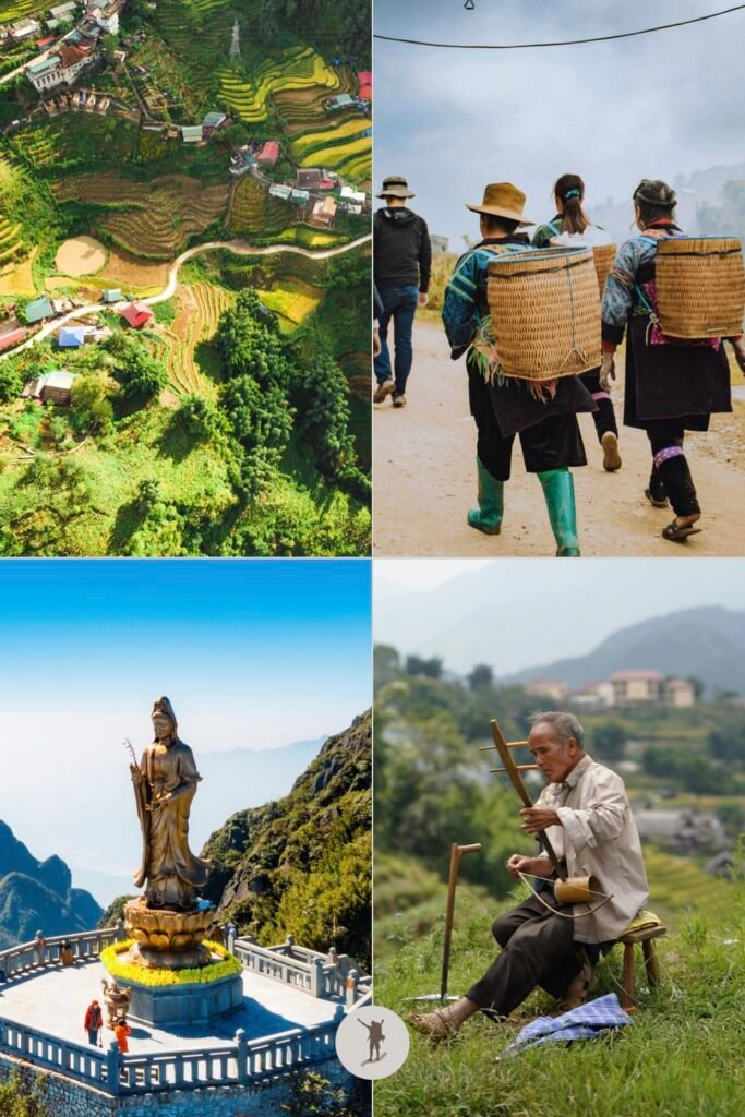 Different attractions in Sa Pa, Vietnam