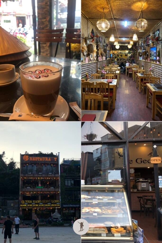 Different restaurants in Sa Pa, Vietnam