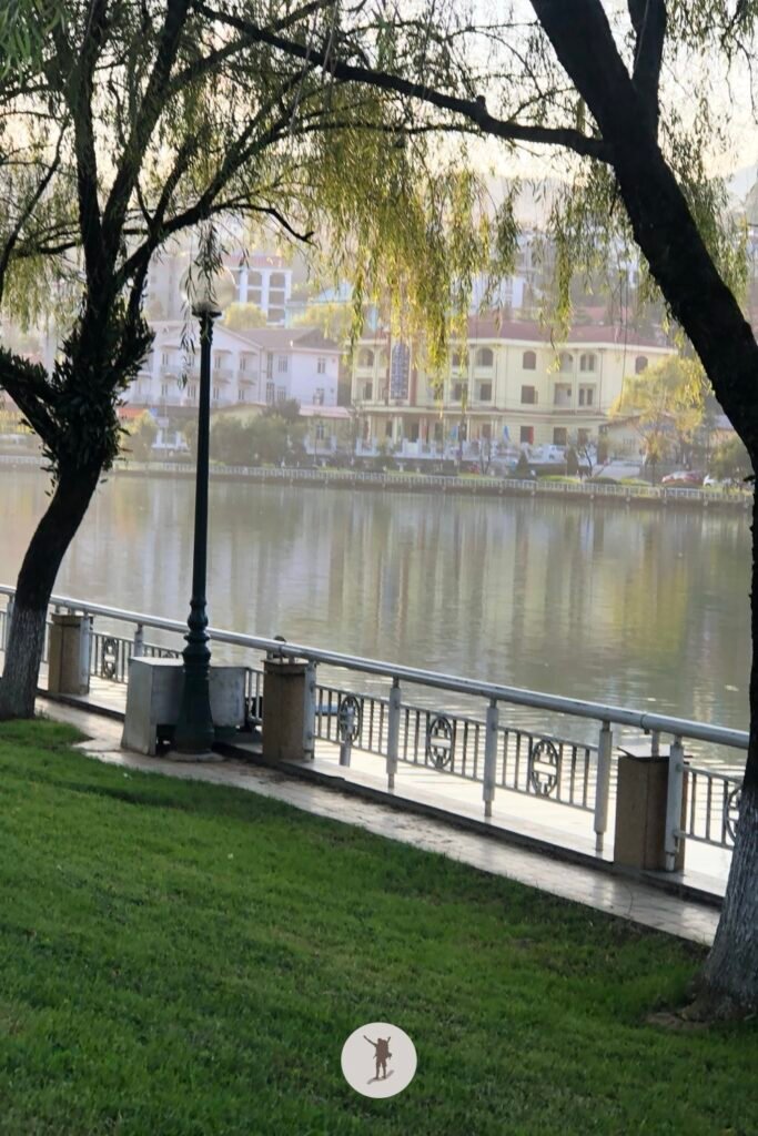 Lush shores of Lake Sa Pa, Vietnam