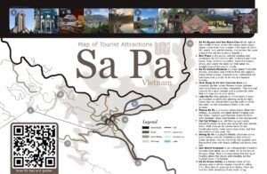 Map of Sa Pa Tourist Attraction (Near the Town)
