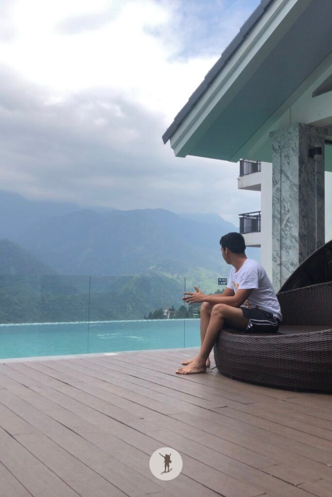 Bamboo Sa Pa Hotel: Why It’s Worth Staying If You Want the Views and Relaxation 2 Me in the pool area of Bamboo Sa Pa hotel, Sa Pa, Vietnam