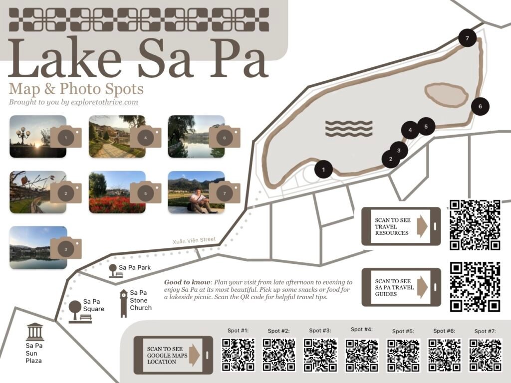 Sa Pa Lake Map and Photo Spots