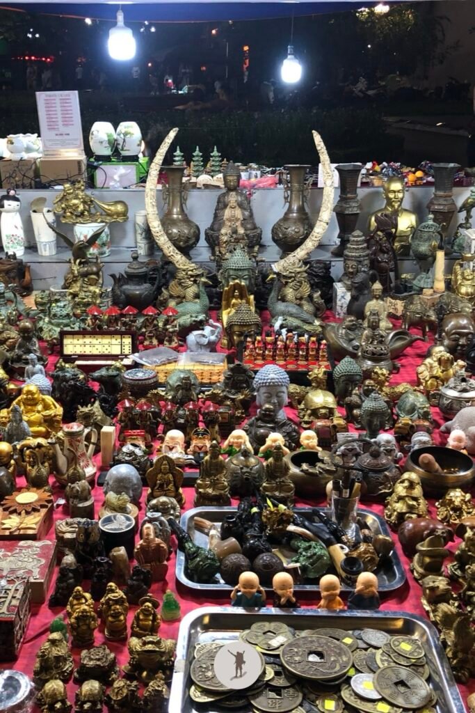 Unique assorted souvenirs you can find in the night market of Hanoi, Vietnam