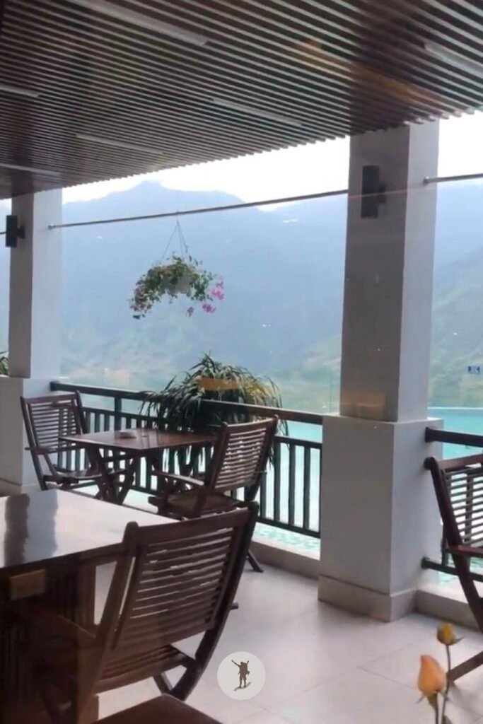 Bamboo Sa Pa Hotel: Why It’s Worth Staying If You Want the Views and Relaxation 20 View of the pool from Bamboo Restaurant of Bamboo Sa Pa hotel, Sa Pa, Vietnam
