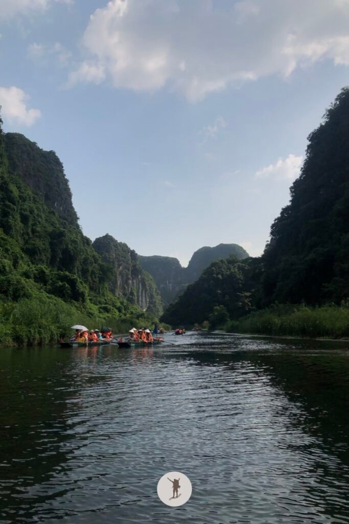 Another view while touring using the boat in Trang An, Ninh Binh, Vietnam