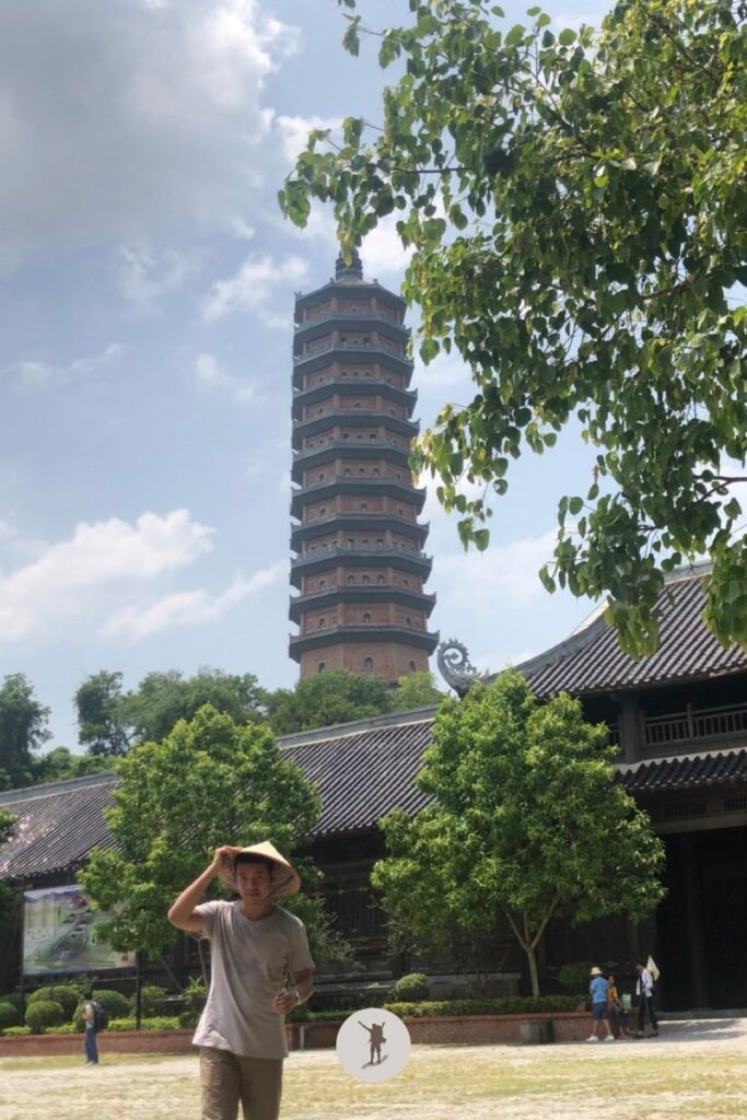 At the grounds of Bai Dinh Pagoda in Ninh Binh, a Day Trip from Hanoi, Vietnam