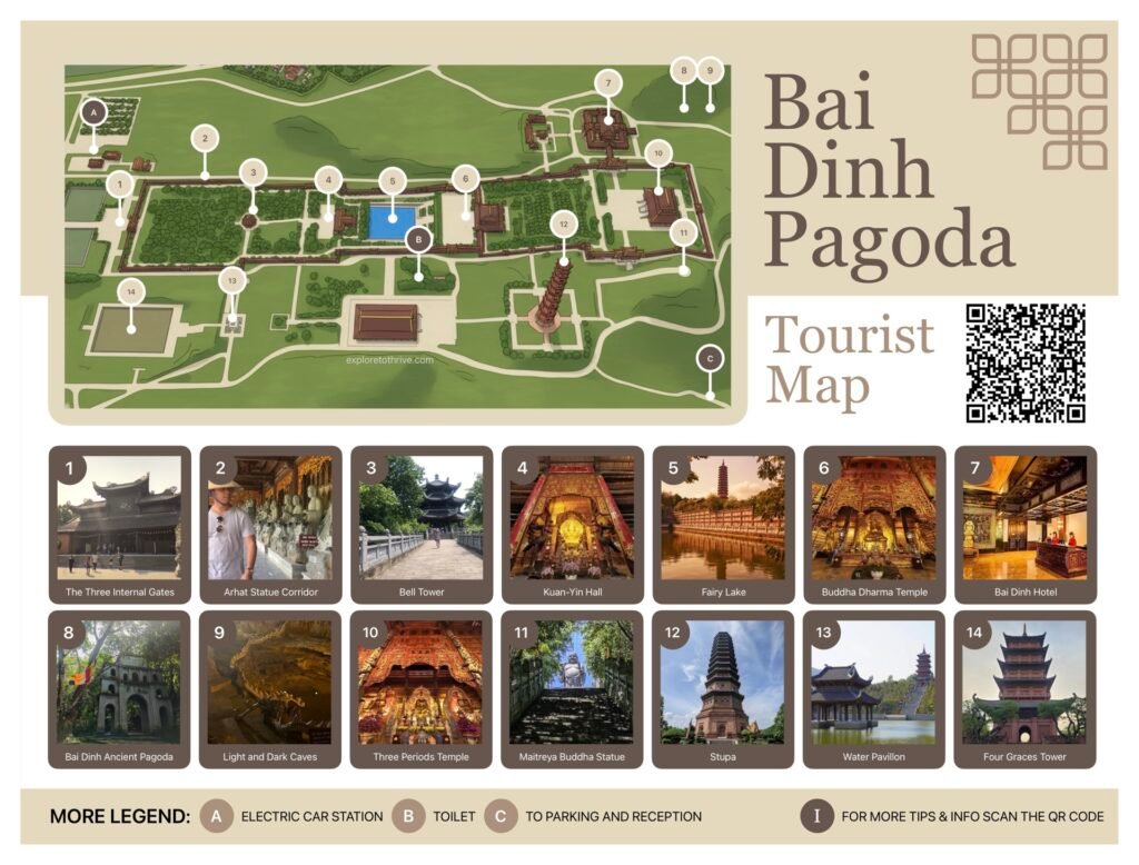 Bai Dinh Pagoda Tourist Map