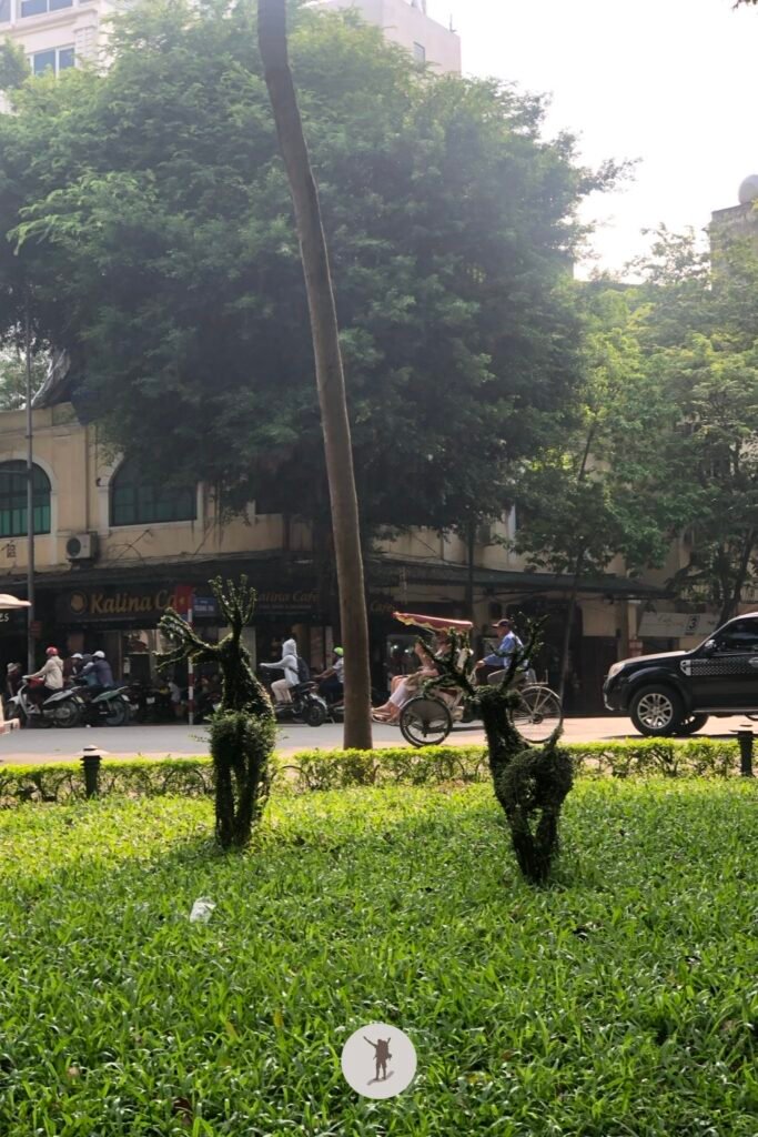 Bush sculptures in Hanoi Vietnam