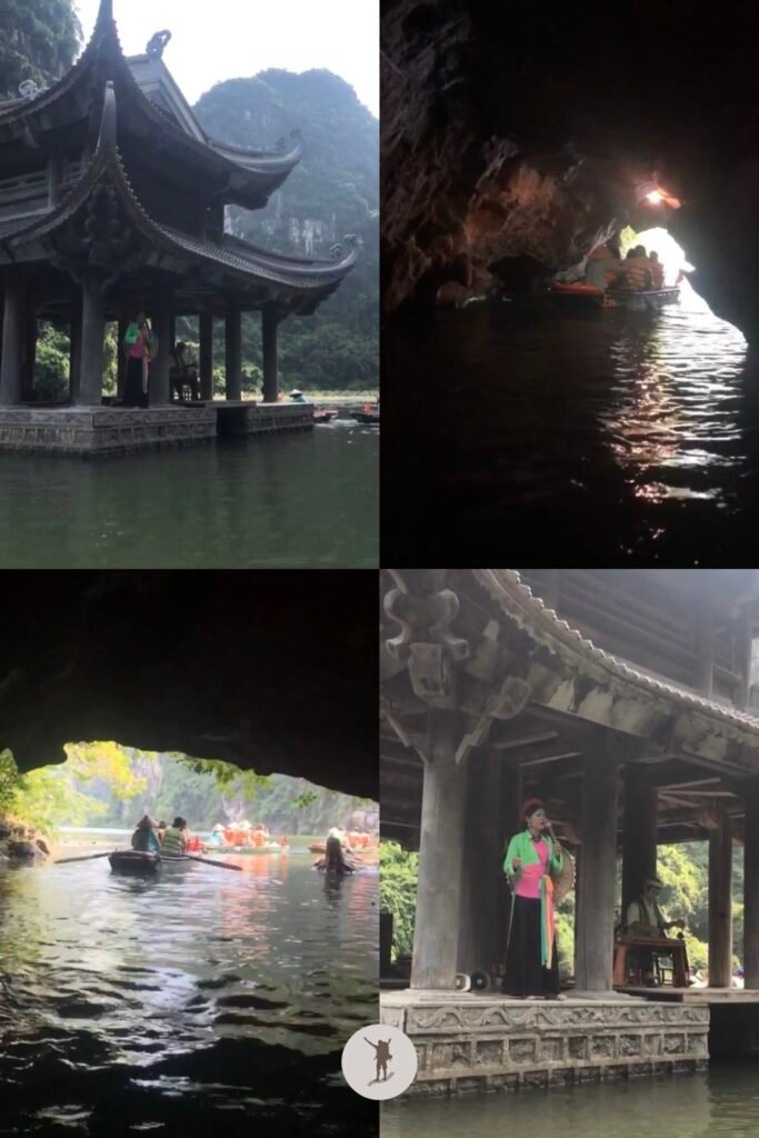 Cave and temple in Trang An, Ninh Binh, Vietnam