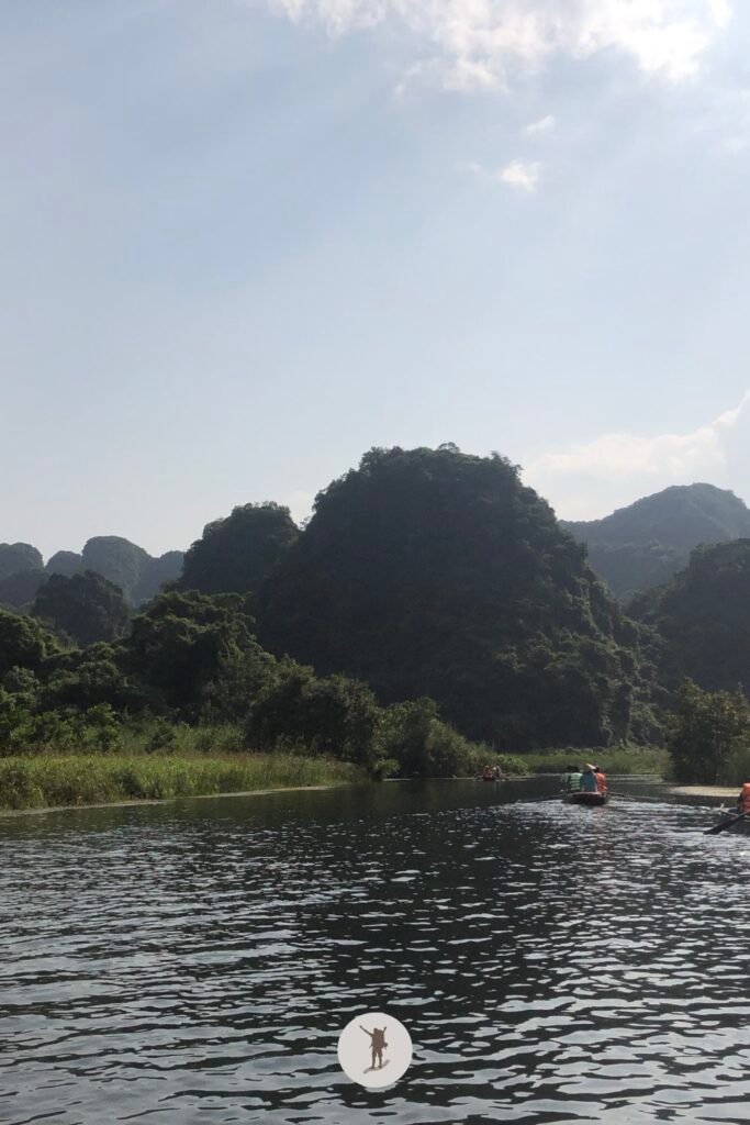 Low karst mountains in Trang An, Ninh Binh, Vietnam