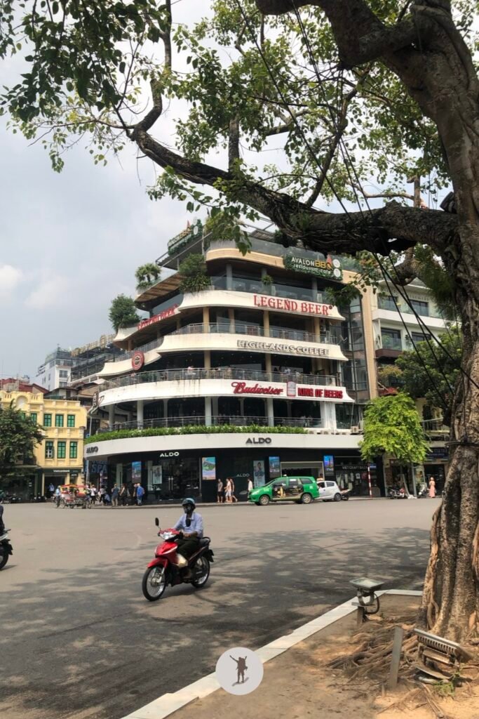 Shark Jaw building in Dong Kinh Nghia Thuc Square in Old Quarter Hanoi
