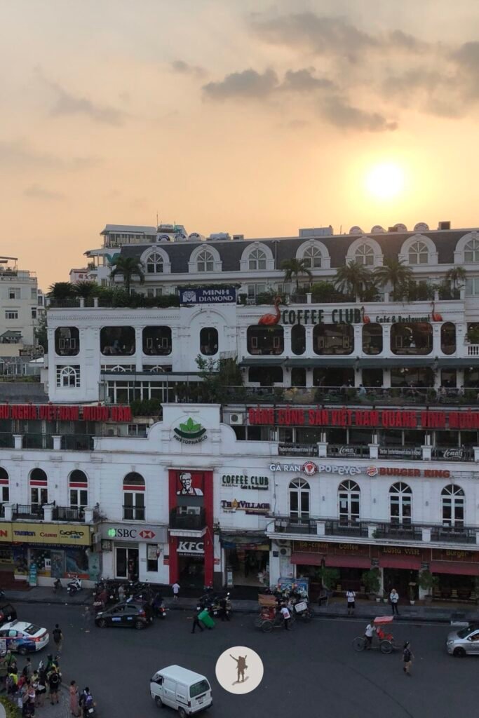 View of Dong Kinh Nghia Thuc Square from the Shark Jaw building, Hanoi, Vietnam