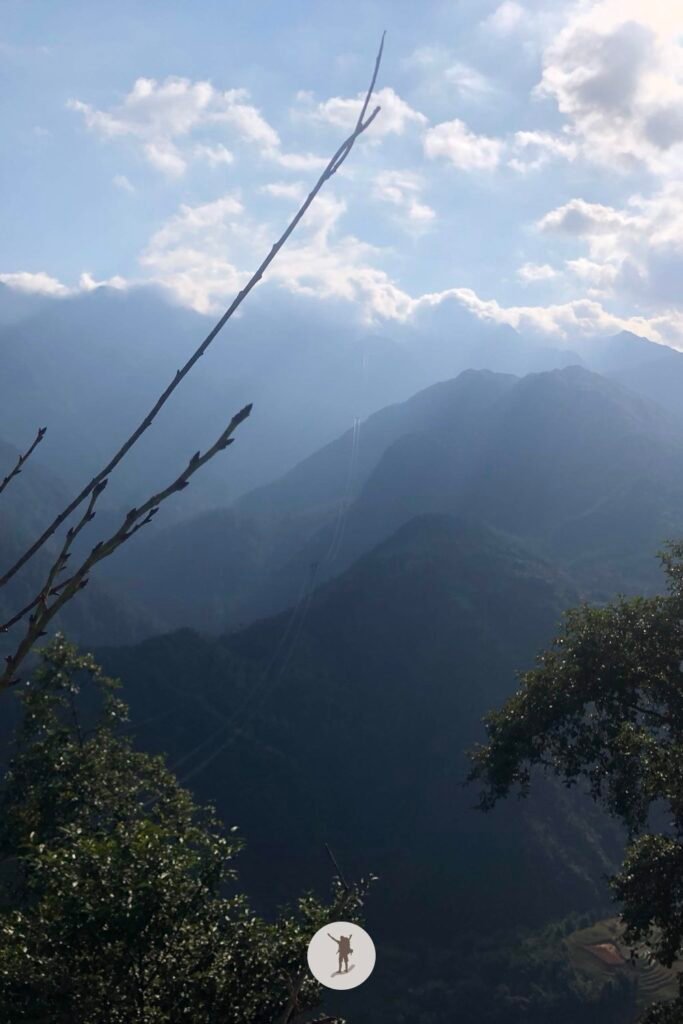 View of Fansipan from Sapa, Vietnam