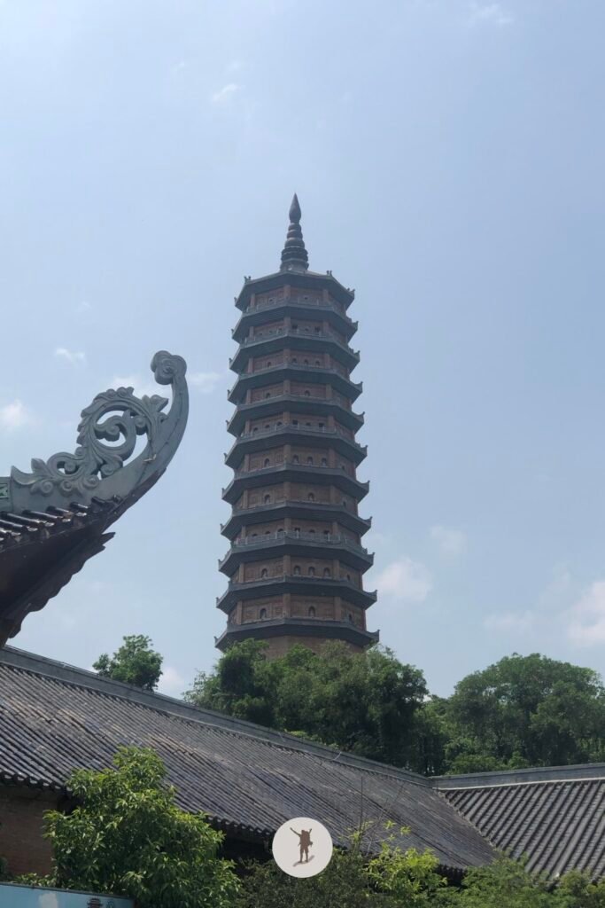The Stupa of Bai Dinh Pagoda, one of the unmissable attractions when you visit Ninh Binh on a day Trip from Hanoi, Vietnam