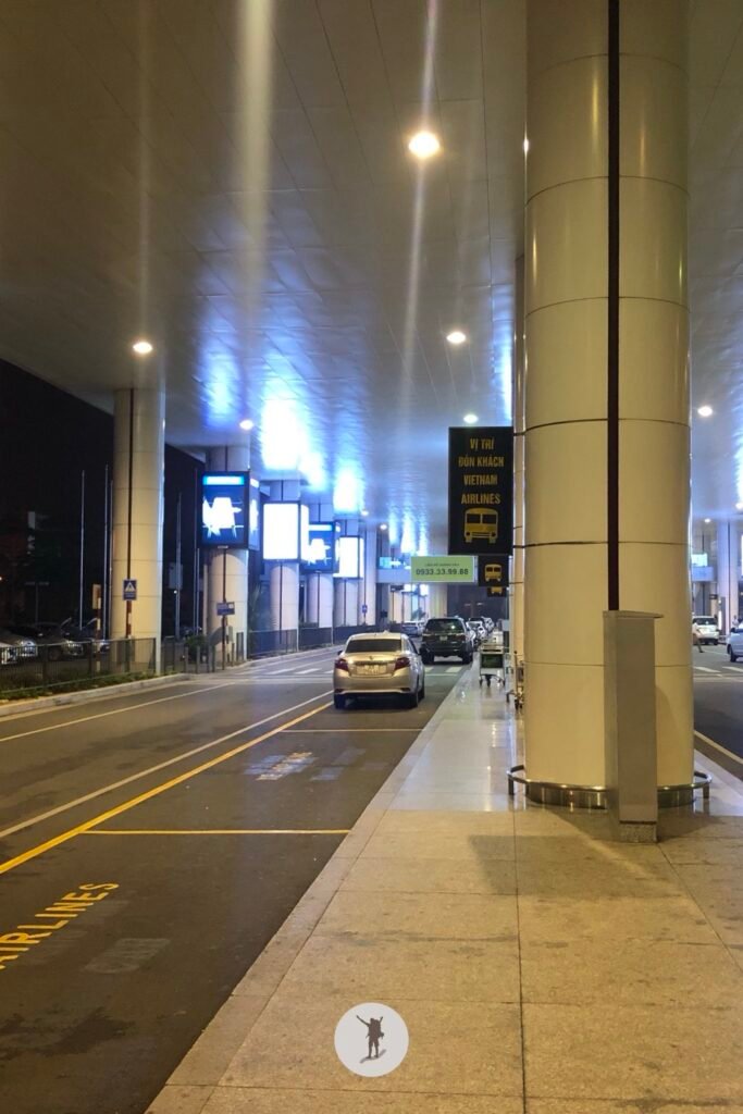 View Outside Noi Bai International Airport During Midnight and Wee Hours, Hanoi, Vietnam