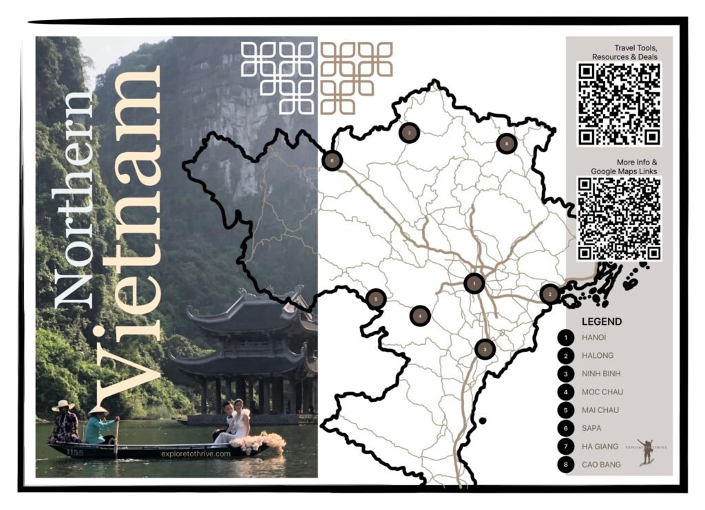 Northern Vietnam Tourist Map — Page 1